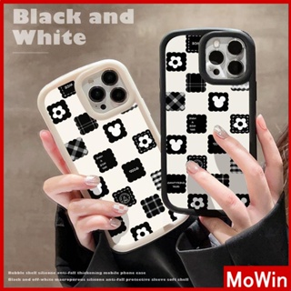 For iPhone 14 Pro Max iPhone Case Matte TPU Soft Case Black Beige Shockproof Protection Camera Cartoon Checkered Compatible with iPhone 13 Pro max 12 Pro Max 11 xr xs max 7Plus