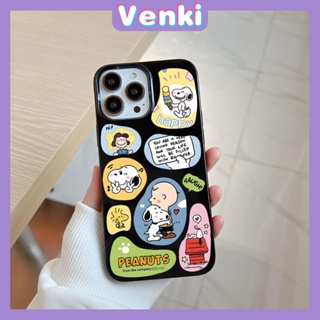 VENKI - For iPhone 14 Pro Max iPhone Cute Cartoon Image Black Phone Case TPU Soft Shell Protection Shockproof Camera Compatible with iPhone 13 Pro max 12 Pro Max 11 xr xs max 7 8
