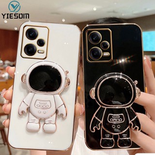 Ốp Điện Thoại Silicon Mềm Hình Phi Hành Gia Có Giá Đỡ Gập Cho Xiaomi Redmi Note 12 Pro 5G 12 Plus Redmi 12C