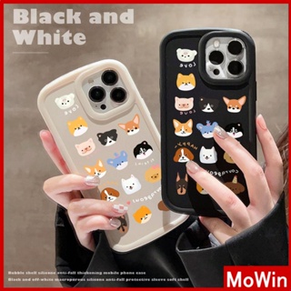 For iPhone 14 Pro Max iPhone Case Matte TPU Soft Case Black Beige Airbag Shockproof Protection Camera Cute Puppy Compatible with iPhone 13 Pro max 12 Pro Max 11 xr xs max 7Plus