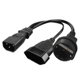 Dây Cáp Nguồn Mở Rộng IEC320 C14 Male Sang EU4.8mm Female + EU4.0mm Female