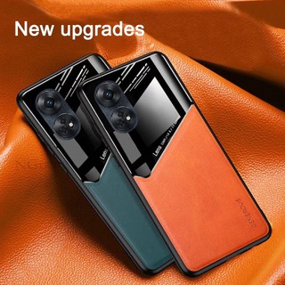 Ốp Điện Thoại Da Từ Tính Có Ngăn Đựng Thẻ Cho OPPO A77 A77S A57 A78 2022 2023 A1 Pro Reno 8 Pro 8T 8Z 7Z 4G 5G
