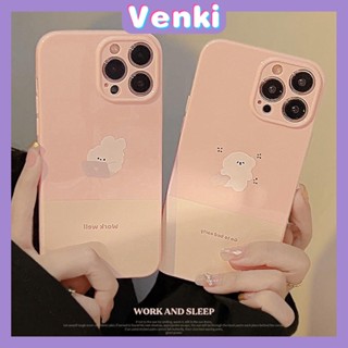VENKI - For iPhone 11 iPhone Case Pink Glossy TPU Soft Case Shockproof Camera Cover Protection Cute Animonls Compatible with iPhone 14 13 Pro max 12 Pro Max xr xs max 7Plus 8Plus