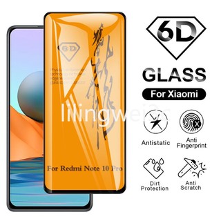 Kính Cường Lực 6D Cho Xiaomi Mi 12 11 Lite 11T 12T 10T Redmi Note 12 11 10 9 Pro 12S 11S 10S 12C 10C 10A Poco X5 X4 X3 F3 F4 M3 M4 M5