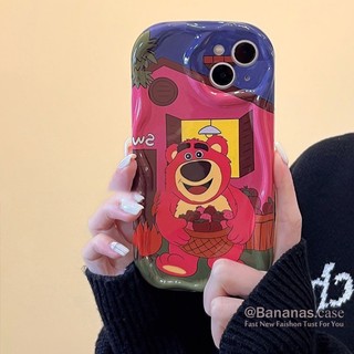 Ốp Điện Thoại Dẻo In Họa Tiết Gấu Dâu Hoạt Hình Cho iPhone 14 Plus 14 13 12 11 Pro Max X Xr Xs Max 7 8 Plus