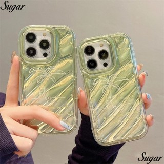 ✅Ốp Điện Thoại Hai Lớp Họa Tiết Cây Dừa Gợn Sóng Nước Cho Apple Iphone 14Pro 1311max 12