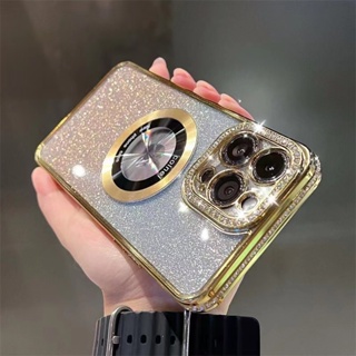 Sang Trọng Ốp Điện Thoại iPhone 14 13 12 11 Pro max 14 plus Magnetic case ốp lưng điện thoại iphone 11 12 13 14 promax TPU Mềm Trong Suốt Chống Sốc Từ Tính Cho ốp lưng iP 11 12 13 14 Pro max plus