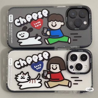 Funny Boys and Girls Iphone13promax Phone Case 14 Apple 11/12 Transparent Xsmax Couple 78P/Xr YEEZ