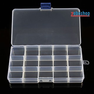 Hộp Nhựa 10 / 15 / 24 Ngăn Đựng Trang Sức Tiện Dụng