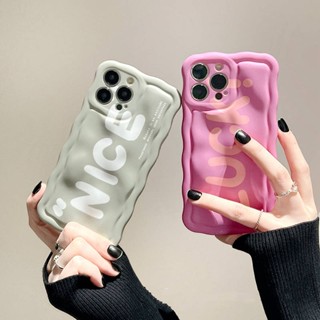 Wave Meteorite Pattern English Letters Apple 13 Phone Case Iphone11 Minimalist 14promax All-Inclusive 12 Drop-Resistant 8gs5