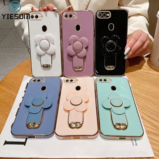 Ốp Điện Thoại Silicon Chống Sốc Có Giá Đỡ Hình Hoa 3D Dễ Thương Cho OPPO A12 A5S A3S A7 A11K A1K A83 A59 A39 F1S