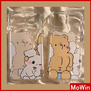 iPhone 11 Case Soft TPU Large Hole Space Case Case Cute Bear Bunny English Camera Protection Shockproof Compatible with iPhone 14 13 12 Pro Max 11 XR XS 7Plus 8Plus