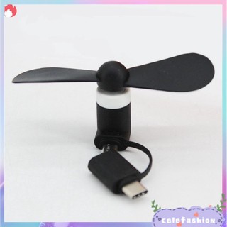 Quạt USB Mini 2 Trong 1 Sáng Tạo Cho Điện Thoại Android Apple