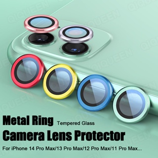 Viền Bảo Vệ Camera Lens Kính Cường Lực Titan cho iPhone 11 12 13 14 Pro Max 13 Mini