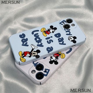 Ốp Điện Thoại Cứng In Hình Chuột Mickey Cho Iphone 14pro 12 13 max1411 VTKG