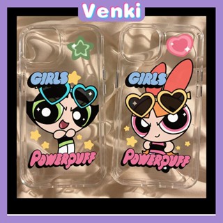 VENKI - For iPhone 11 iPhone Case Clear Big Hole Space Case TPU Soft Case Shockproof Protection Camera Cute Little Girl Compatible with iPhone 14 13 Pro max 12 Pro Max 11 xr xs max