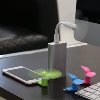 Quạt Điện USB Mini Di Động Dễ Thương Có Thể Mang Theo Cho IOS Android Tyep-C