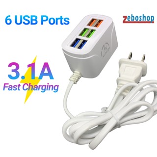 Bộ Chia 6 Cổng USB Mini Đa Năng Tiện Dụng Cho Văn Phòng