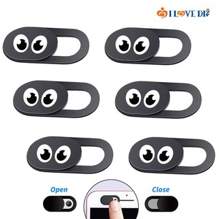 Ốp Bảo Vệ Ống Kính Máy Ảnh / Điện Thoại / Máy Tính Tự Dính Bằng ABS Mini Có Nắp Trượt Bảo Vệ Riêng Tư