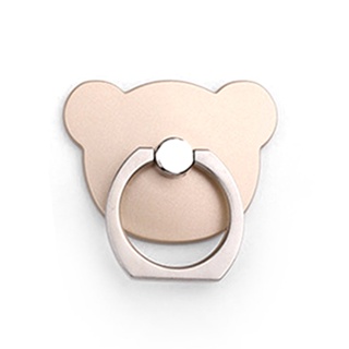 Bear Shape Ultra-Thin Metal Bracket Anti Falling Folding Finger Ringle Mobile Universal Smartphone [Q/4]