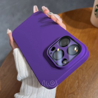 Ốp Điện Thoại Siêu Mỏng Mặt Nhám Bảo Vệ Ống Kính Máy Ảnh Cho iPhone 12 13 14 Pro Max 14 Plus