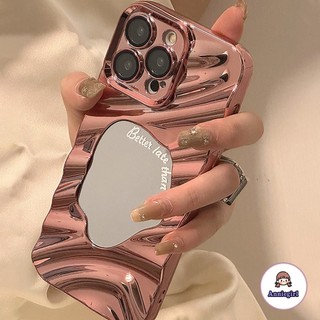 Ốp Điện Thoại TPU Mềm Mạ Màu Hồng 3D Sang Trọng Cho IPhone 11 14 Pro Max Ip13 Pro Max IPhone 12