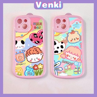 Case for iPhone 11 Soft TPU Glossy Round Edges Case Cute Cartoon Girl and Boy Camera Protection Shockproof For iPhone 14 13 12 11 Pro Max 7 8 Plus X XR