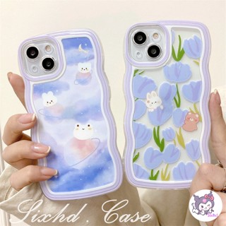 Ốp Lưng Samsung A04e A12 A23 A22 A13 A14 A50 A50s A30s A33 A04 A04s A34 A53 A54 A03s A51 A52 A31 A11 M11 A21s A71 A30 A20 A02s M12 M22 S23 S22 Ultra sixhd Ốp Điện Thoại TPU Mềm Chống Sốc Họa Tiết Hoa Và Thỏ Cho