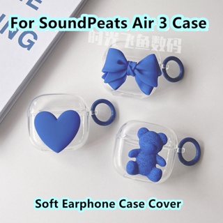 Vỏ Bảo Vệ Hộp Sạc Tai Nghe SoundPeats Air 3 Mềm Họa Tiết Ba Chiều Đính Nơ