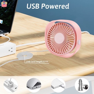 Quạt Mini Để Bàn 3 Tốc Độ Sạc Cổng USB Dùng Cho Văn Phòng / Nhà Ở / Xe Hơi / Mang Đi Du Lịch Tiện Lợi