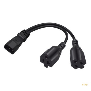 Dây Cáp Nguồn Mở Rộng IEC320 C14 Male Sang 5-15R + 5-20R Female