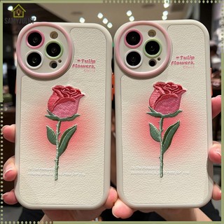 Ốp Điện Thoại Mềm Họa Tiết Hoa Tulip Cho Iphone 14 13 12 11