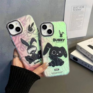Trendy Cool Rabbit Apple 14 Phone Case Laser Iphone13promax Drop-Resistant Imd Internet Celebrity 12/11 Protective Case NHT5