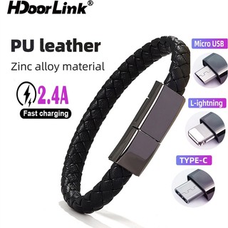 Cáp Sạc Nhanh HdoorLink 5V 2.4A Type C Micro USB Cho Điện Thoại Xiaomi i-Phone