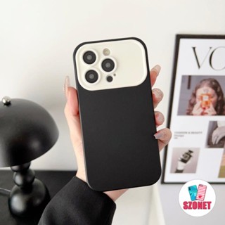 Ốp Điện Thoại Silicone Mềm Màu Tương Phản Chống Sốc Cho iPhone 14 13 12 11 Pro Max 14 Plus