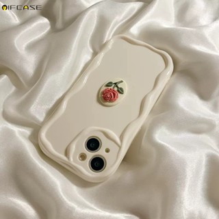 OFF WHITE Ốp Điện Thoại Silicon Họa Tiết Hoa Hồng Trắng 3D Cho Xiaomi 13 12 12S Mi 11 Pro Lite 12X 10 10S