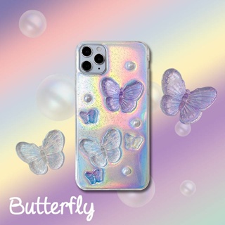 Three-Dimensional Butterfly Apple 14promax Phone Case Female Iphone13/12/11 Apple 8plus/7/6/Xr/X MdON