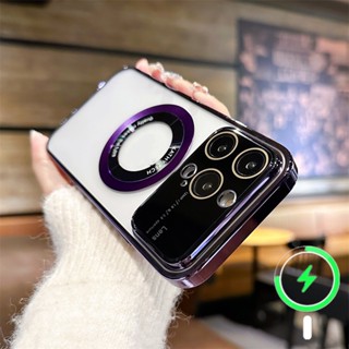 Sang Trọng Ốp Điện Thoại  iPhone 14 Pro Max 13 12 Pro Max 14 Plus Promax ốp lưng iphone 14 promax trong suốt Trong Suốt Chống Sốc Có Vòng Nhẫn Từ Tính Bảo Vệ Ống Kính Máy Ảnh Cho