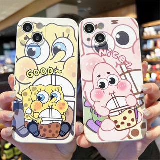 Soft Casing OPPO Reno 8T 8 7 6 5 4 3 2 Pro 8z 7z 6z 5z 5f 4f 4Z 2Z 2F Reno8 Reno7 Z Reno4 Reno5 F Reno6 4G 5G Fine Hole Good Pearl Milk Tea Spongebob And Patrick Star Case MDD 47