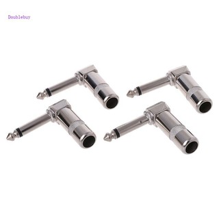 4 Jack Cắm Điện Thoại Chữ o Góc Phải 1 4 TS Mono 6 35mm Dành Cho Đàn Guitar