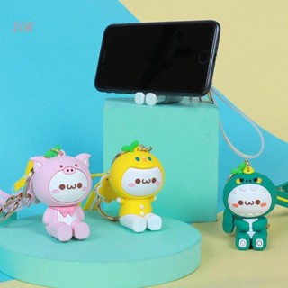 Móc Treo Điện Thoại Bằng Silicon Họa Tiết Hoạt Hình Dễ Thương Kích Thước 10x6.6cm