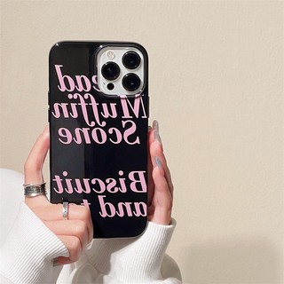 Ốp Điện Thoại Mềm In Chữ Tiếng Anh Màu Hồng Cho iPhone 14 Plus 14 13 12 11 Pro Max X Xr Xs Max 7 8 Plus SE2020