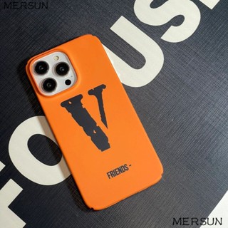 Ốp Điện Thoại Cứng Bề Mặt Màu Cam In Chữ XLGW Cho iPhone13plus 14Pro1211 xr