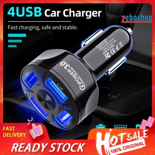 Tẩu Sạc Nhanh QC3.0 4 Cổng USB Cho Điện Thoại