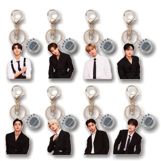 Móc Khóa Nhựa Acrylic Hình Nhóm Nhạc Kpop Straykids 5 Sao