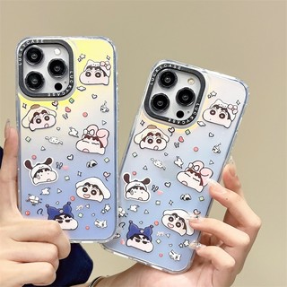 Ốp Điện Thoại In Hoạt Hình shin chan Cho iPhone X XR Xs Max 11 12 13 14 Pro Max 14 plus