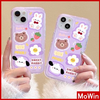 Ốp lưng iPhone 14 Pro Max Ốp Lưng iPhone Ốp Lưng Trong Suốt TPU Mềm Túi Khí Bảo Vệ Chống Sốc Camera Chó Thỏ Dễ Thương Cho iPhone 13 Pro Max iPhone 12 Pro Max 11 8Plus 7Plus 6Plus XR