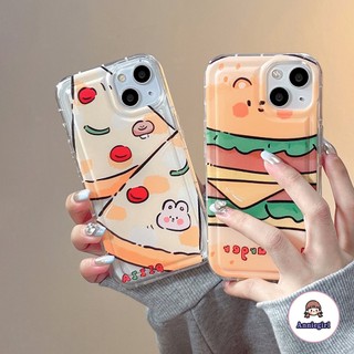 Ốp Điện Thoại TPU Mềm Đệm Khí In Hình Pizza / Hamburger Cho IPhone 11 14 Pro Max 13 Pro Max 12 X XS XS Max XR 7 8 Plus
