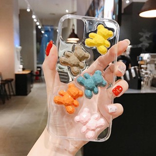 Song Yan's Same Bear Apple 14promax Phone Case Iphone13/12/11 Trendy XS/Xr/X Set 678 ETt5