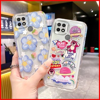 ốp lưng OPPO A15 ốp lưng OPPO A15S Ốp Điện Thoại Trong Suốt Họa Tiết Hoạt Hình Dễ Thương Cho OPPO A15 A15S TYQN